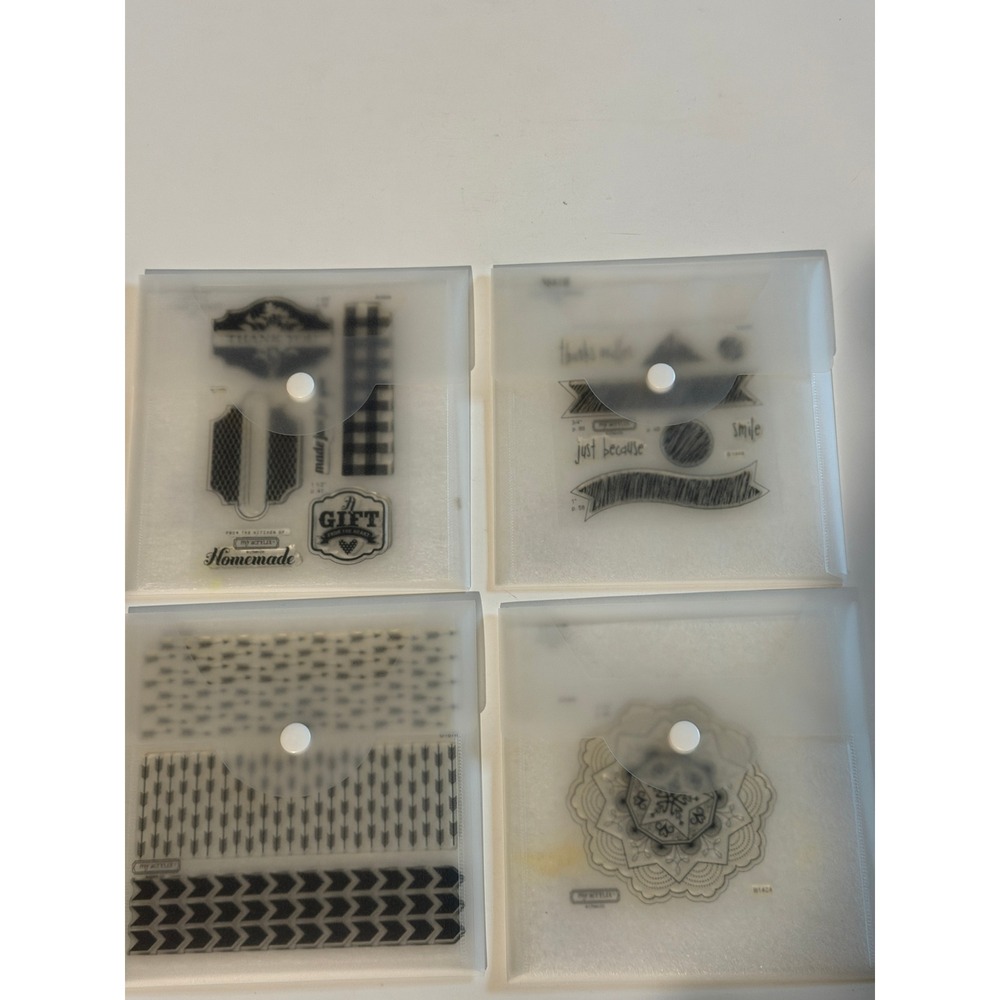 Close To My Heart My Acrylix Clear Stamps Lot 4 Sets C1582 B1449 D1578 B1424